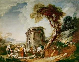 Les lavandières, vers 1730